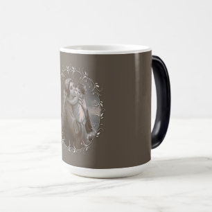 Caneca Mágica Vintage Madonna e Child com Silver Frame