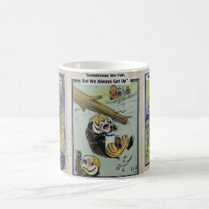 Caneca Mágica Vintage "Mago de Oz" - Homem-estanho, Leão e Dorot