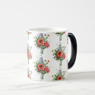 Caneca Mágica Vintage Wildflower Botanics Art
