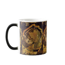 Virgem de Kiev Ucrânia Madonna MorphingMug Closeup
