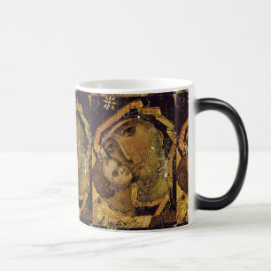 Caneca Mágica Virgem de Kiev Ucrânia Madonna MorphingMug Closeup