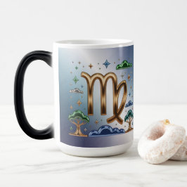 Caneca Mágica Virgo Glyph Zodiac Sign Morphing Mug