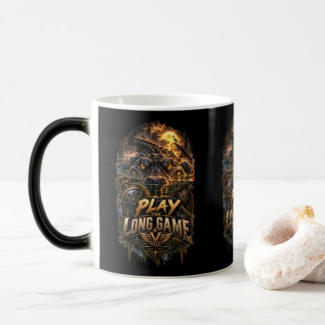 Caneca Mágica VLLC Play The Long Game Motivation Crocodile Graph (Com Donut)