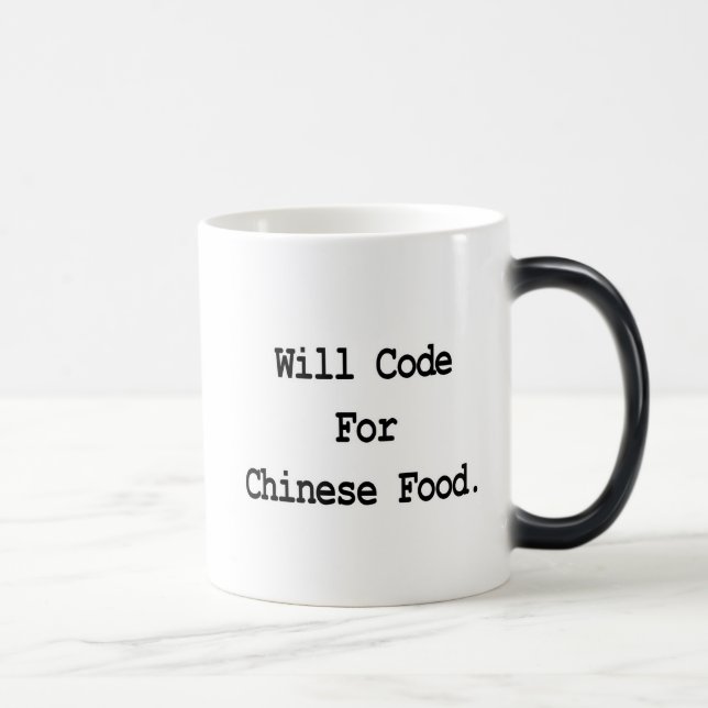 Caneca Mágica vou programar por comida chinesa (Direita)