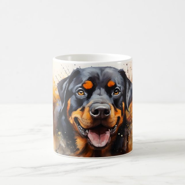 Caneca Mágica Watercolor Dog Mug Wrap (Centro)