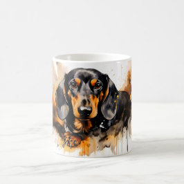Caneca Mágica Watercolor Dog Mug Wrap