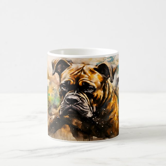 Caneca Mágica Watercolor Dog Mug Wrap (Centro)
