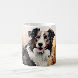 Caneca Mágica Watercolor Dog Mug Wrap