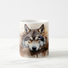 Caneca Mágica Watercolor Dog Mug Wrap