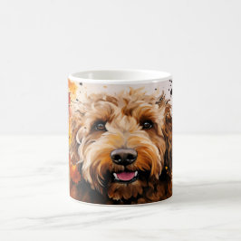 Caneca Mágica Watercolor Dog Mug Wrap