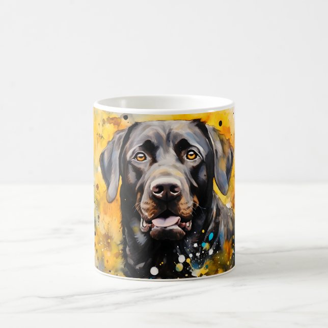 Caneca Mágica Watercolor Dog Mug Wrap (Centro)