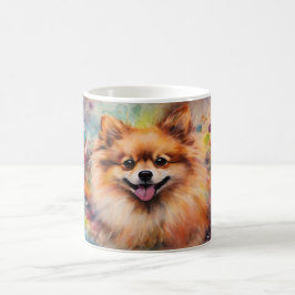 Caneca Mágica Watercolor Dog Mug Wrap