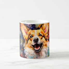 Caneca Mágica Watercolor Dog Mug Wrap