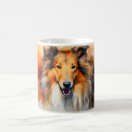Caneca Mágica Watercolor Dog Mug Wrap