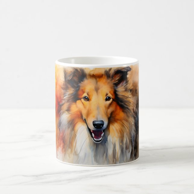 Caneca Mágica Watercolor Dog Mug Wrap (Centro)