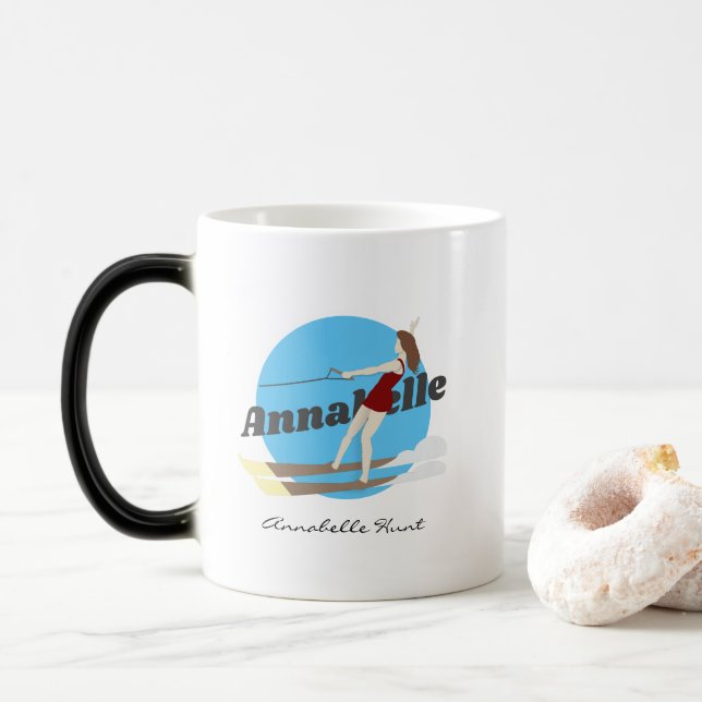 Caneca Mágica Waterski, estilo Vintage (Com Donut)