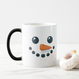 Caneca Mágica White Snowman Features Carrot Morphing Mug