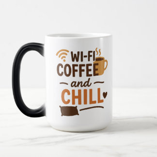 Caneca Mágica Wi-Fi, Café e Enchimento