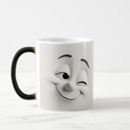 Caneca Mágica Winking Cartoon Face 3D