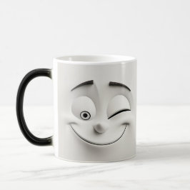 Caneca Mágica Winking Cartoon Face 3D