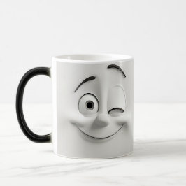 Caneca Mágica Winking Cartoon Face 3D