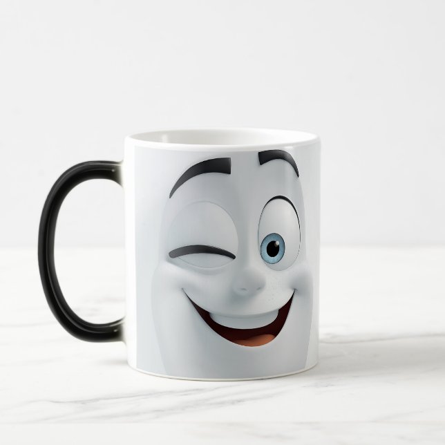 Caneca Mágica Winking Cartoon Face 3D (Esquerda)