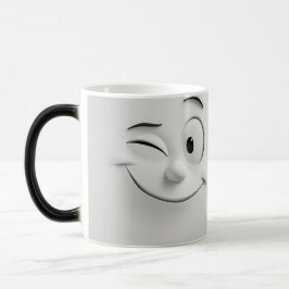 Caneca Mágica Winking Cartoon Face 3D