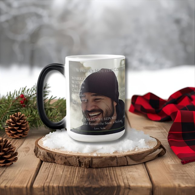 Caneca Mágica Winter's Hottest Commodity, Flirty gift for him (Winter's Hottest Commodity, Flirty gift for him Color Morph Mug)