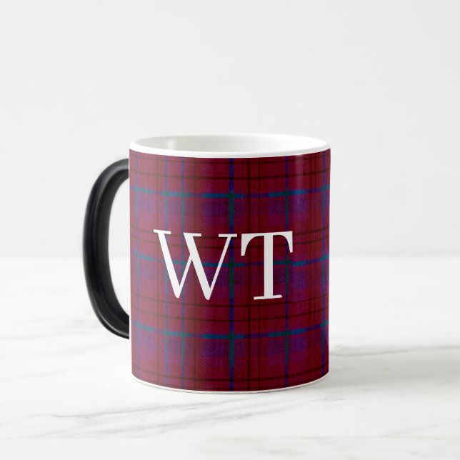 Caneca Mágica Xadrez Americano Desgastado (Frente Esquerda)