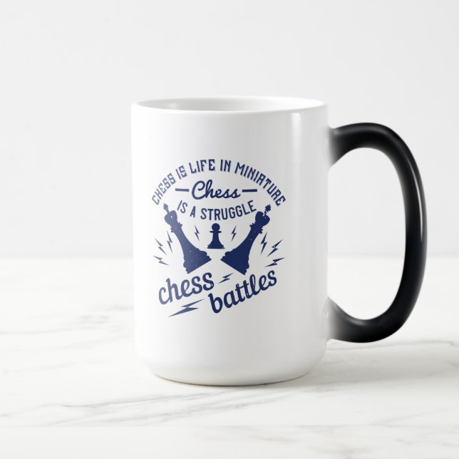 Caneca Mágica Xadrez É A Vida Em Miniatura (Direita)