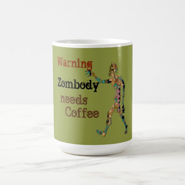 Caneca Mágica Zombie precisa de café (Center)