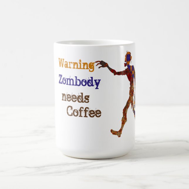 Caneca Mágica Zumbi Precisa de Café (Center)