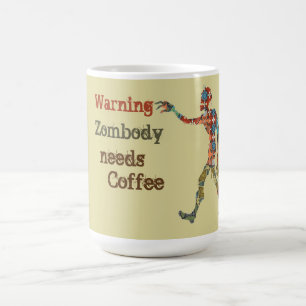 Caneca Mágica Zumbi Precisa de Café