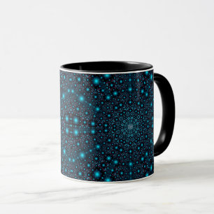 Caneca Magical Blue Glow Mandala