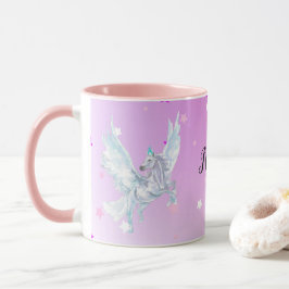 Caneca Magical color start white unicorn