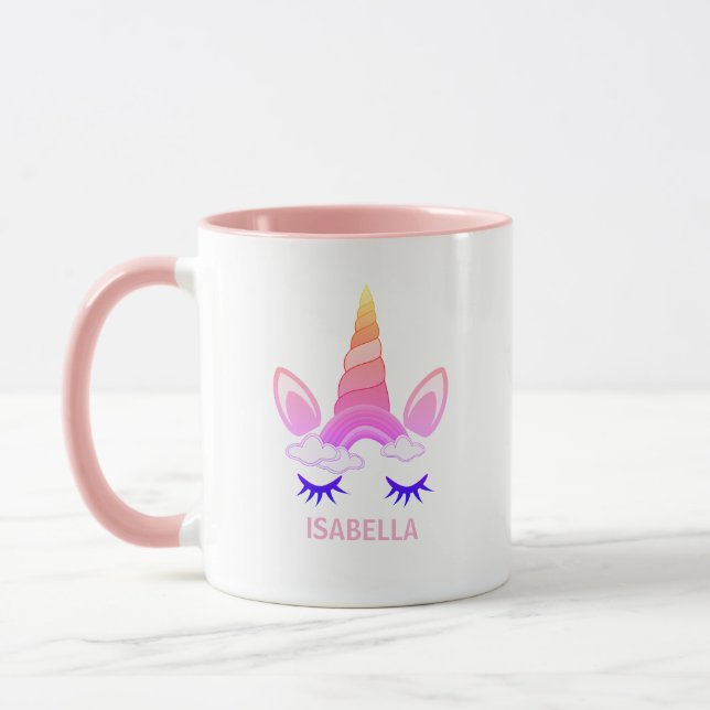 Caneca Magical Unicorn Personalized Name (Esquerda)