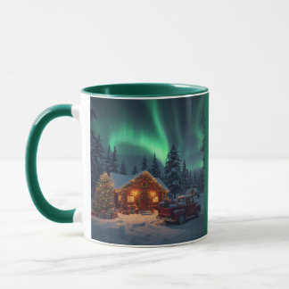 Caneca Magical Winter Cabin Christmas