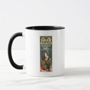 Caneca Mágico do vintage, poster de Andress
