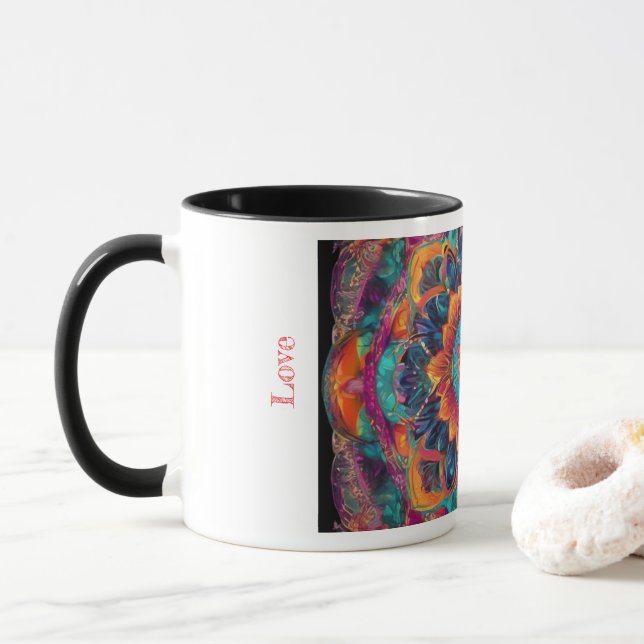 Caneca Mágina de Love Mandala (Com Donut)