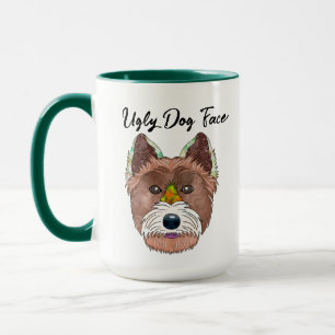 Caneca Mágina de rosto feia do Terrier White West Highlan