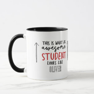Caneca Magnífico estudante moderno tipografia divertida