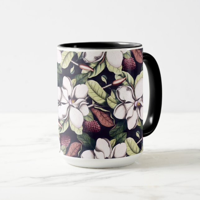 Caneca Magnolia Flowers (Frente Esquerda)