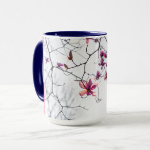 Caneca Magnolias rosa