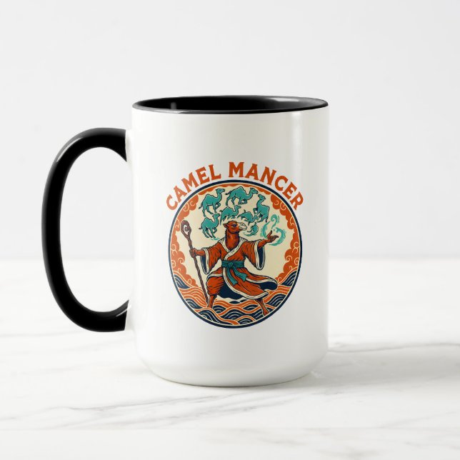 Caneca Mago Manipulador de Camelos Arte Mística de Fantas (Esquerda)