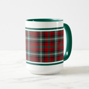 Caneca Maguire Tartan Pattern Red Xadrez