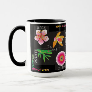 Caneca Mah Jongg 4 Flores Mug