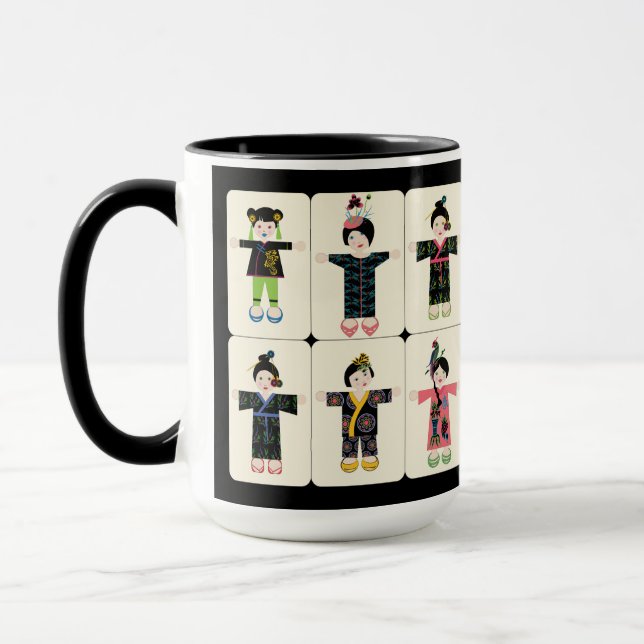 Caneca Mah Jongg Dolls Mug (Esquerda)
