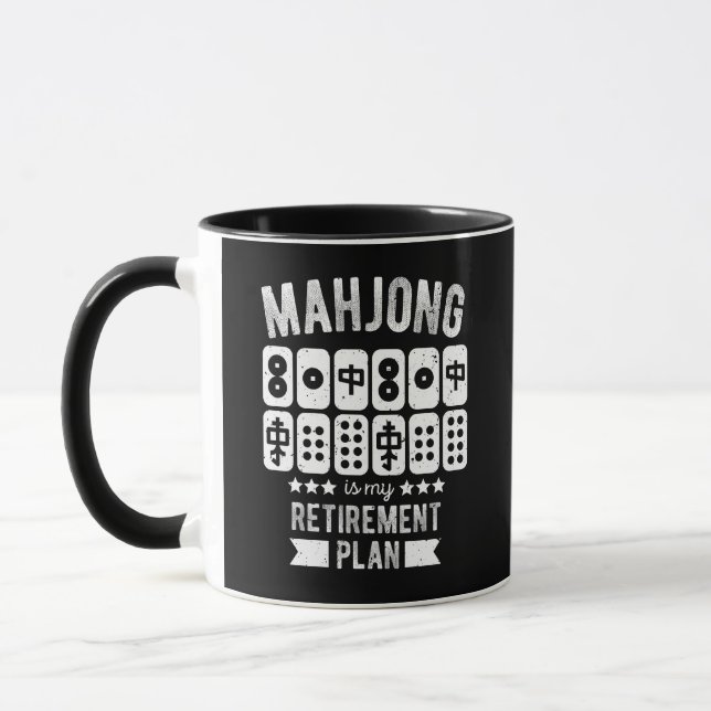 Caneca Mahjong é meu plano de aposentadoria (Esquerda)