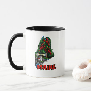 Caneca Maine State Outline Tattoo Inspirou