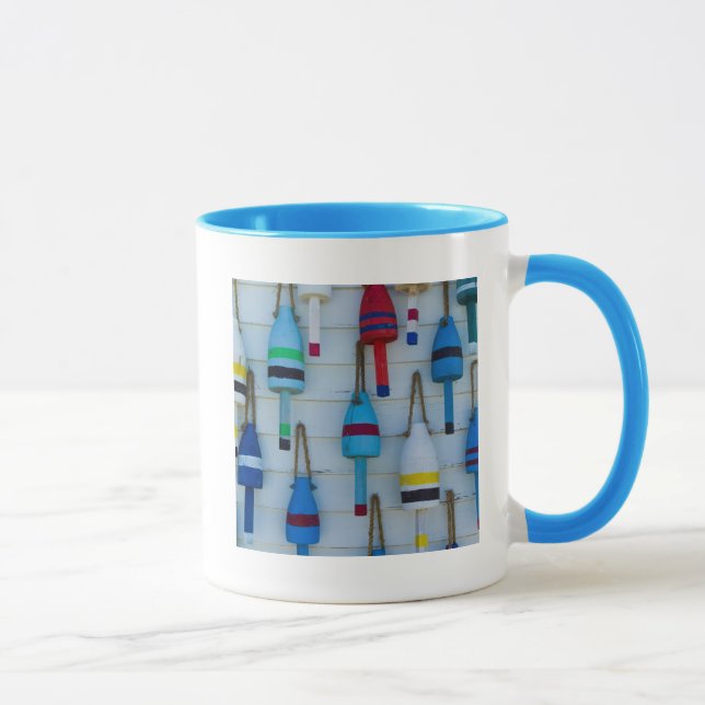 Caneca Maine, Stonington, boias decorativas de lagosta (Direita)